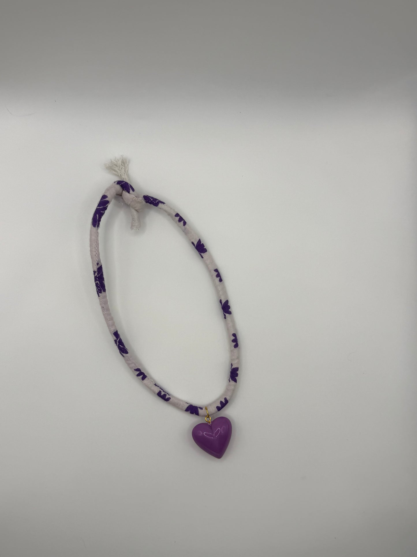 Purple rope necklace