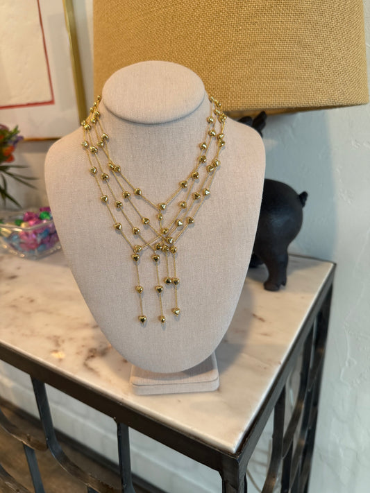 Heart drop necklace