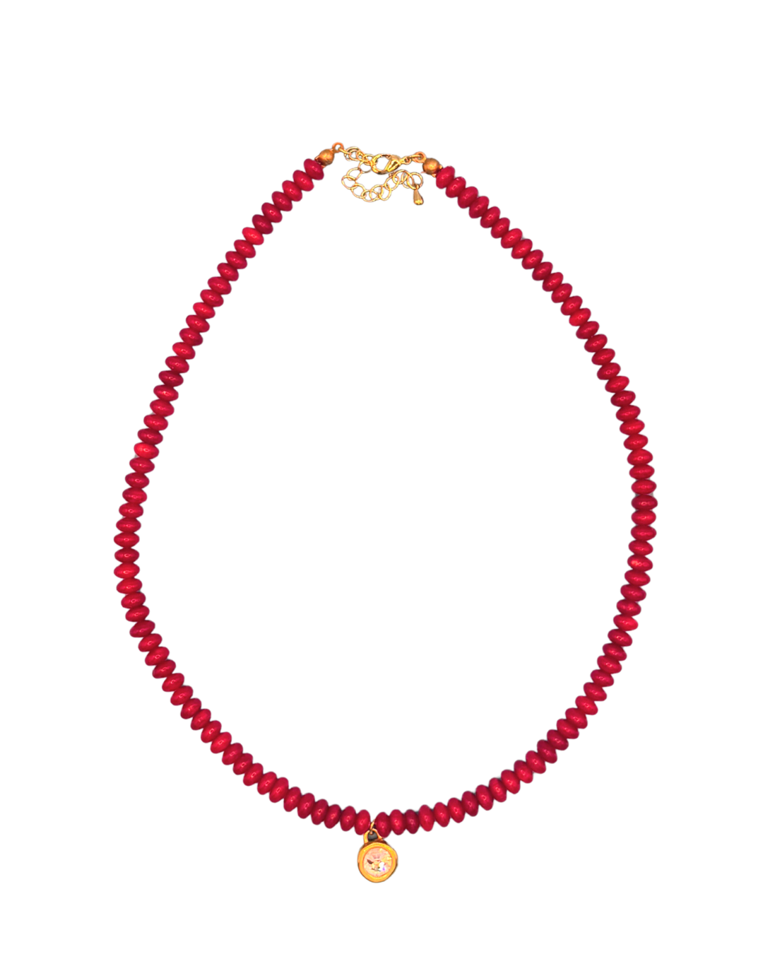 Red diamond necklace