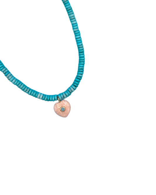 Turquoise heart necklace