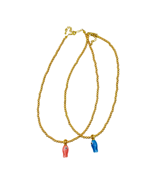 Fish out of water necklace