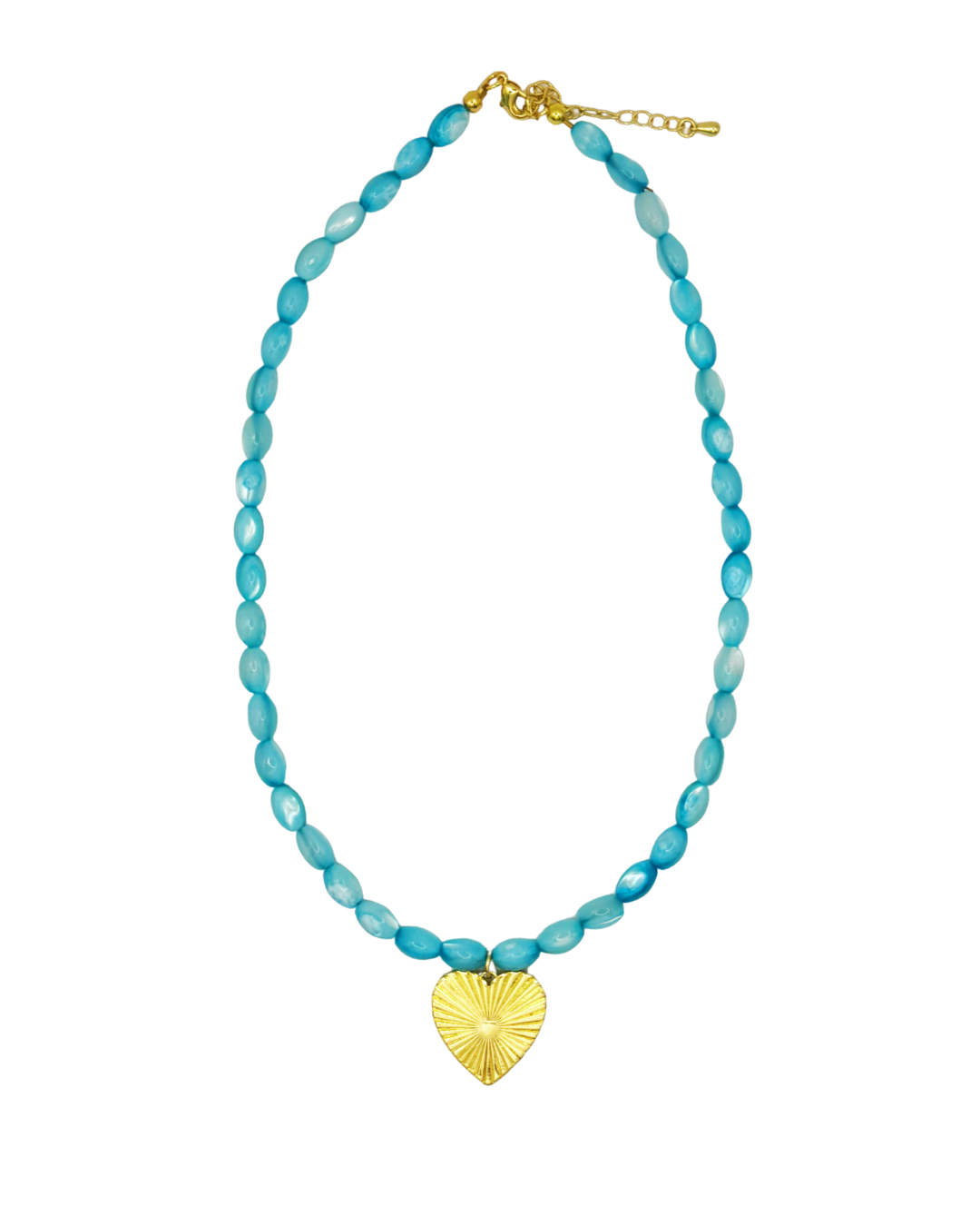 Blue heart necklace