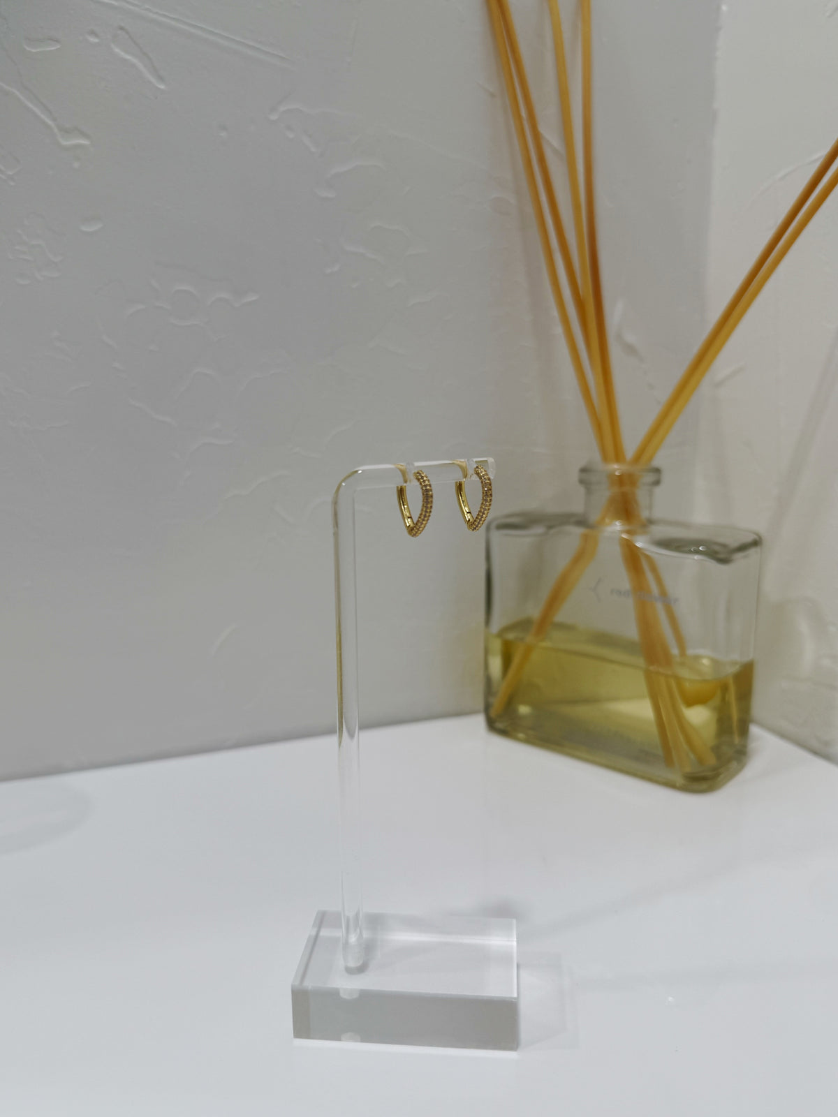 Gold huggie earrings