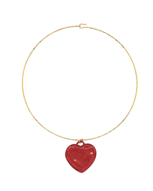 Red heart necklace